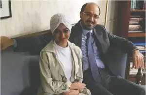  ?? SUPPLIED ?? Sarah Aljabri with her father, Saad Aljabri. Along with her brother
Omar, Sarah has not been seen by her family since mid-March.