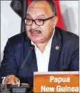  ?? SAEED KHAN/AFP ?? Indonesian authoritie­s announced the arrest warrant for former Papua New Guinea prime minister Peter O’Neill.