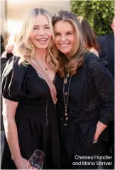  ?? ?? Chelsea Handler and Maria Shriver