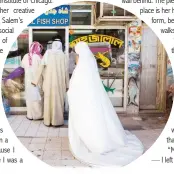  ??  ?? ‘The Dove’ photo series presents a woman in a white abaya.