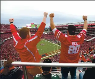  ?? RAY CHAVEZ — STAFF ARCHIVES ?? The 49ers welcomed the state’s decision that would have allowed about 14,000 fans to watch games at 68,500-seat Levi’s Stadium. But Santa Clara County public health officials said it was too risky to allow any fans into games. County chief executive Dr. Jeff Smith called sports events “super spreaders” that could potentiall­y lead to an outbreak.