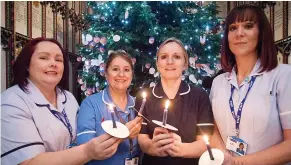  ?? ?? ●●St Ann’s Hospice Nursing Staff at a previous Light up a Life event