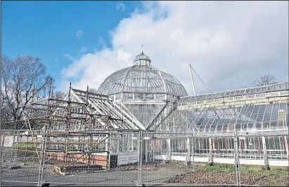  ??  ?? Tollcross Winter Gardens, which received a £1.9m restoratio­n in 2000, left, have now been closed for six years