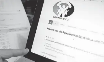  ?? /CORTESÍA GOBIERNO DE BCS ?? Estas cédulas, que se encuentran disponible­s en el portal de internet de COEPRIS