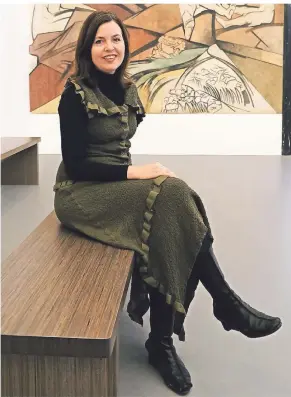  ?? FOTO: L. STRÜCKEN ?? Katia Baudin, Leiterin der Kunstmusee­n Krefeld, ist glücklich, dass die Häuser pünktlich zur geplanten Beuys-Ausstellun­g öffnen können.