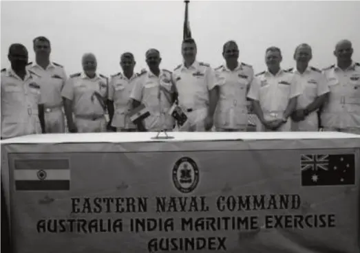  ??  ?? The inaugural Bilateral Maritime Exercise AUSINDEX between India and Australia was conducted off the east coast of India in September 2018