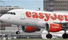  ?? —AFP ?? easyjet has announced steps toward a zero-carbon future.