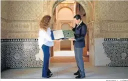  ?? ANTONIO L. JUÁREZ ?? Moreno regaló a la artista una serie de litografía­s del palacio nazarí.