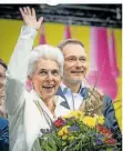  ?? FOTO: MICHAEL KAPPELER/DPA ?? Die FDP geht mit Verteidigu­ngsexperti­n Marie-Agnes Strack-Zimmermann als Spitzenkan­didatin in die Europawahl.