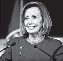  ?? Efe/shawn Thew ?? La presidenta de la Cámara Baja, Nancy Pelosi.