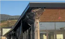  ??  ?? The Stoke Greenmeado­ws complex is now due to open in August this year. Pictured are exposed eaves, which admit rain and dew into the building.