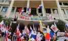  ?? Photograph: Aris Martinez/Reuters ?? People celebrate after the ruling in Panama City on Tuesday.