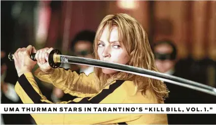  ??  ?? 7/8 “Kill Bill: Vols. 1 and 2 ” (2003, 2004)
6. “The Hateful Eight ” (2015)
5. “Django Unchained ” (2012)