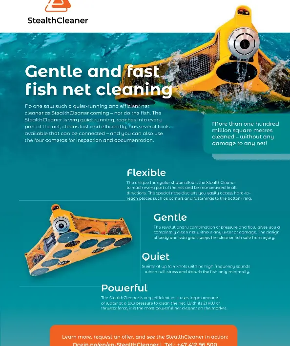 Gentle and fast fish net cleaning PressReader