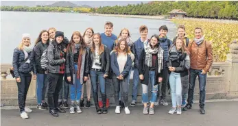  ?? FOTO: HUGO-ECKENER-SCHULE ?? Die Schüler genießen ihren Aufenthalt in China.