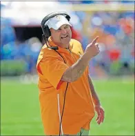  ?? [JOHN RAOUX/ASSOCIATED PRESS FILE PHOTO] ?? Tennessee head coach Jeremy Pruitt is under fire heading into Saturday’s home game against Georgia.