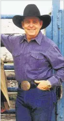  ??  ?? Former Northwest Rodeo coach Lawrence Young is a recipient of the Cowboy Keeper Award given by the National Day of the Cowboy organizati­on.
