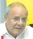 ??  ?? Carlos Riveros, reconocido por el Directorio del PLRA como presidente del Tribunal Electoral Independie­nte (TEI).