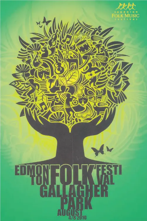  ?? Supplied ?? Edmonton Folk Music Festival program covers have been added to the U of A Libraries’ Peel’s Prairie Provinces collection.