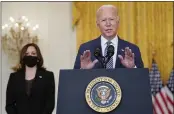  ?? MANUEL BALCE CENETA — THE ASSOCIATED PRESS ?? President Joe Biden speaks about the evacuation of American citizens, their families and vulnerable Afghans from the East Room of the White House in Washington on Friday.