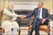  ?? PTI FILE ?? Prime Minister Narendra Modi with US President Barack Obama in the Oval Office of the White House in Washington.