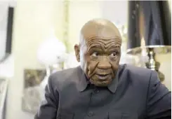  ??  ?? Lesotho Prime Minister Thomas Thabane.