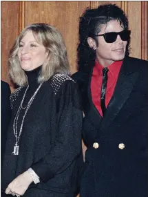 ?? OUTCRY: Streisand and Jackson in 1986 ??