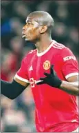  ?? AFP ?? Manchester United midfielder Paul Pogba gestures during the match against Atletico on Tuesday.