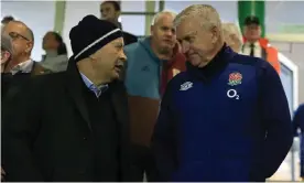  ?? David Rogers/Getty Images ?? Eddie Jones has been backed by Bill Sweeney to continue in charge of England. Photograph: