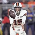  ?? GETTY IMAGES ?? Quarterbac­k Joe Flacco, who stepped in to replace injured star Deshaun Watson, has the Browns (11-5) heading to the postseason.