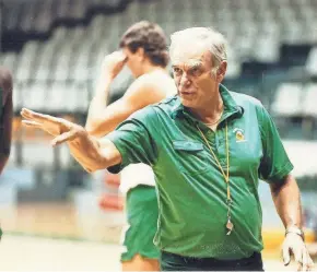  ?? ?? Glenn Wilkes coached Stetson’s basketball team for 36 seasons and became known as “The Godfather of Florida Basketball.”