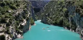  ?? DREAMSTIME PHOTO ?? Two hours northeast of Marseille, the Verdon River carves the “Grand Canyon of Europe.”