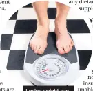  ??  ?? Losing weight can help with tiredness
