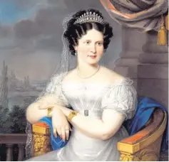  ??  ?? Bayerische­s Königspaar: Therese (1792 – 1854) und Ludwig I. (1786 – 1868) in zeitgenöss­ischen Gemälden.