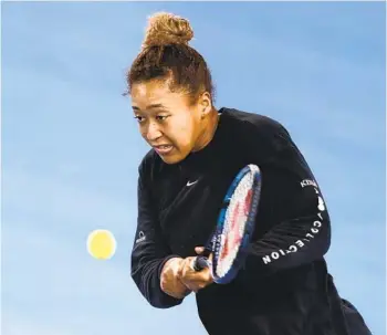  ?? DANIEL POCKETT GETTY IMAGES ?? Naomi Osaka says her new goals are to have fun and try her hardest, and not worry as much about results.