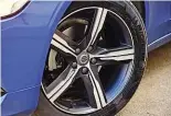  ??  ?? ALLOY WHEELS Diamond-cut 18-inch rims complement the car’s sporty styling