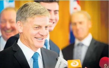  ?? Picture / Mark Tantrum ?? Bill English hands over the reins with National still the nation’s most popular party.