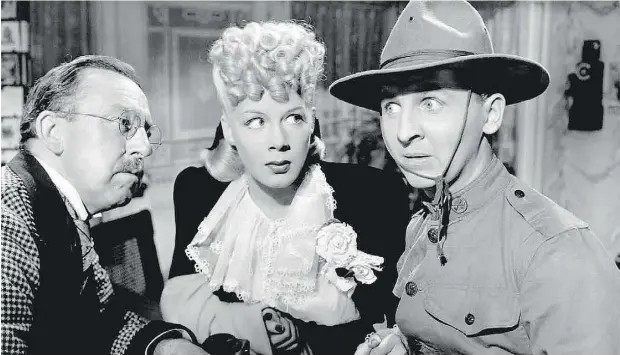  ?? PARAMOUNT ?? The Miracle of Morgan’s Creek (1944) with Porter Hall, Betty Hutton and Eddie Bracken.