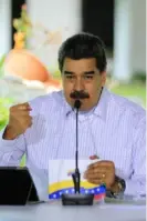  ?? AFP ?? El presidente Nicolás Maduro fustigó decisión de EE. UU.