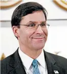  ?? CLIFF OWEN/AP ?? Defense Secretary Mark Esper said he is hopeful that diplomacy will prevail in the U.S.-North Korea standoff.