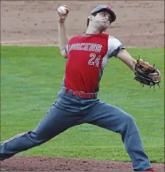  ?? Emily Matthews/Post-Gazette ?? Neshannock’s Grant Melder couldn’t have been much better Thursday, throwing seven-plus shutout innings in the PIAA Class 2A final.