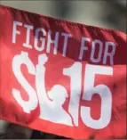  ?? Scott Olson/ Getty Images ?? The House of Representa­tives recently passed a bill that would raise the federal minimum wage to $ 15.