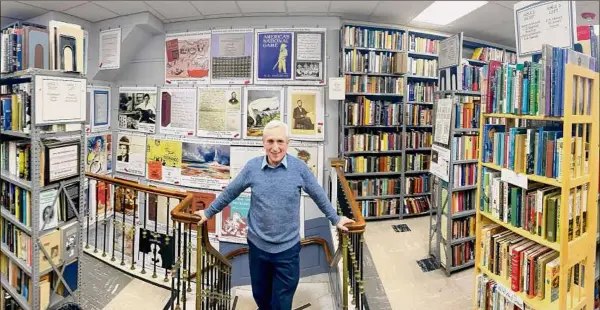  ?? Jeffrey Dunn ?? Kenneth Gloss is proprietor of the Brattle Book Shop in Boston, one of America's oldest antiquaria­n bookstores.