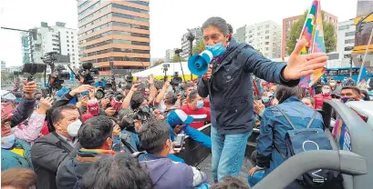  ?? I EFE ?? Yaku Pérez denunció fraude e inició acciones legales.