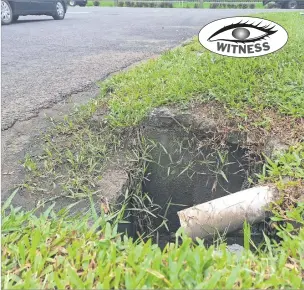  ?? Picture: BALJEET SINGH ?? This manhole along Nacula St in Lautoka needs a proper cover.