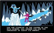  ??  ?? TheCavernO­fTheEvilWi­zard, recreated as a browser game by BoMToons