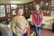  ?? H John Voorhees III / Hearst Connecticu­t Media ?? Sharon Behan Lanoue, left, and daughter Stephanie Kassner in their office at Canine College in Redding.