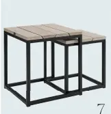  ??  ?? 7 Anson outdoor tables $965 for two from Artwood, artwood.nz.