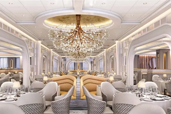  ??  ?? Above: the Grand Dining Room pays homage to the ‘beautiful age’ of early 20th-century Parisian society.