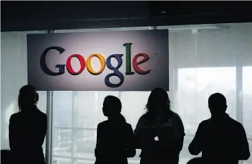  ?? ROBERT GALBRAITH / AFP / GETTY IMAGES FILES ?? Shareholde­r meetings have become a focal point for many protesting the reach and power of Alphabet Inc.’s Google, Amazon.com and Facebook.